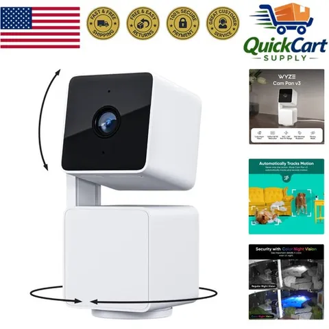 Comprehensive Home Security Camera with AI Motion Tracking & Night Vision