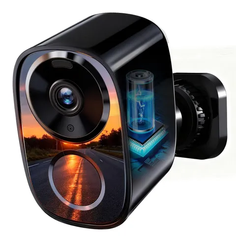 2026 Enhanced 2K UHD Security Cameras Wireless Outdoor – Medium, Black-Camera