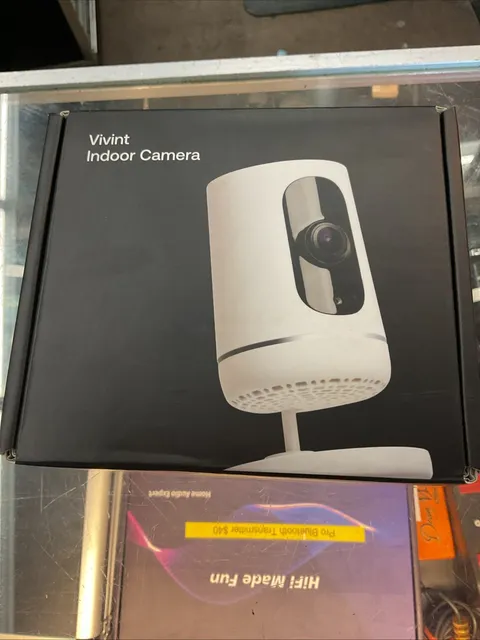 VIVINT Indoor Ping Camera V-CAM1-2-Way Talk-1 Touch Call-out-Infrared Night Visi