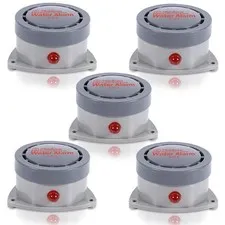 Water Leak Detector 5 Pack Shackcom Water Alarm 110Db Wireless Waterproof