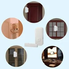 WIFI Door Sensor Tuya APP Control Door Window Opening Security Alarm Sensor QHUD