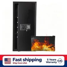 Heavy Duty Steel Security Safe Digital Keypad Safe Box Fireproof Bag Wall Mount