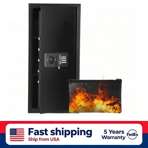 Heavy Duty Steel Security Safe Digital Keypad Safe Box Fireproof Bag Wall Mount