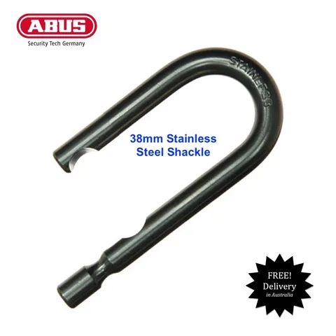 Replacement 38mm Stainless Steel Shackle Abus 8345 Series Padlocks -Free Postage