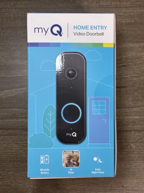 myQ Video Doorbell 2K Camera, Batt or Wired, Color Night Vision, Live View