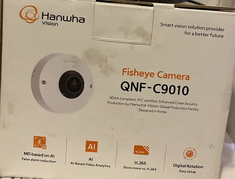 Hanwha QNF-C9010. AI fisheye camera 