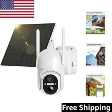 4G LTE Solar Security Camera - 2K Night Vision, No WiFi Required, App-Controlled
