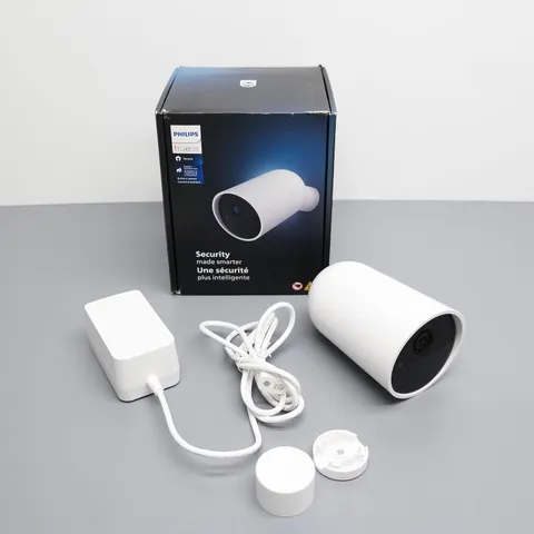 Philips Hue Secure Indoor/Outdoor Wireless Surveillance Camera - White