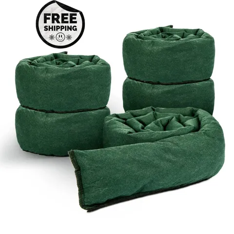 5 Pcs Water barrier 5 Ft X 6.5 Inch flood Barriers for Home reusable Absorbent