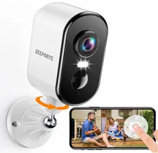 Zeeporte ZY-Q1 Smart Pan Battery Camera 2K FHD Wireless AI Outdoor Security New