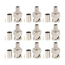 One Crimp BNC 30PZ Connector for Female Coupler Connector7430
