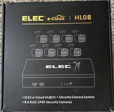 Elec e-Cloud HL08 8CH Security Camera System with 8 CP02 Cameras HL8CH