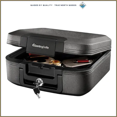 Durable Fireproof Safe with Waterproof Design and Carrying Handle for Travel