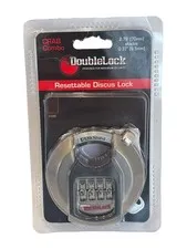 Crab Discus 4 Dial Combination Lock w/ Shroud Hardened Steel Round Padlock