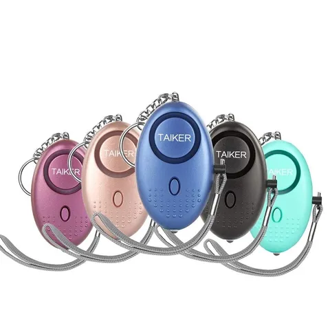Personal Alarm for Women, 5 Pack Black, Blue, Purple, Rose Gold, Light Green 
