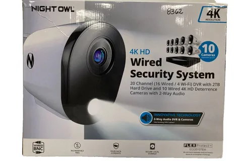 Night Owl 4K DVR Security System CL-FT8D2-1610L 20 Channel, 16 Wired 4 Wi-Fi