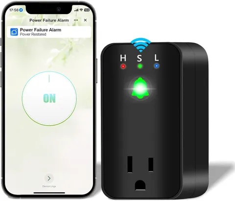 Power Failure Alarm with Wifi App Notifications, 110Db Power Outage Alert with L