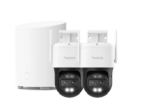 Reolink TrackMix WiFi 4K PTZ Dual Lens Security Camera WiFi 6 with Home Hub Mini