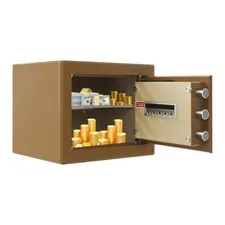 Coffee Color Security Safe Box, for Money Cash Valuables, Digital Home Safe