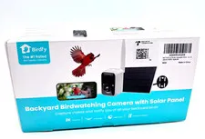 NETVUE by Birdfy Solar Smart Bird Feeder Camera for Birdwatching - White