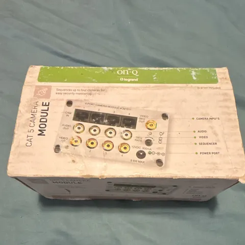 On-Q CM1011 4-Port CAT5 Camera Module Video Sequencer Wired White 12 VDC