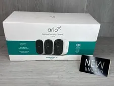 Arlo Essential XL 3rd Gen VMC3082 3-Pack 2K Outdoor Security Camera (A1D032893)