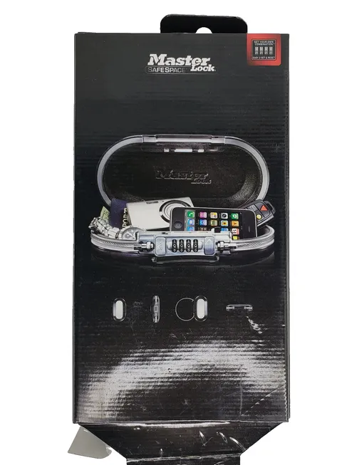 Master Lock 5900D SafeSpace Portable Safe - Grey/Black New Open Box