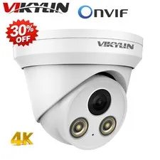 Vikylin 4K 8MP POE IP Camera Outdoor Indoor F1.0 Full Color with Audio Onvif US