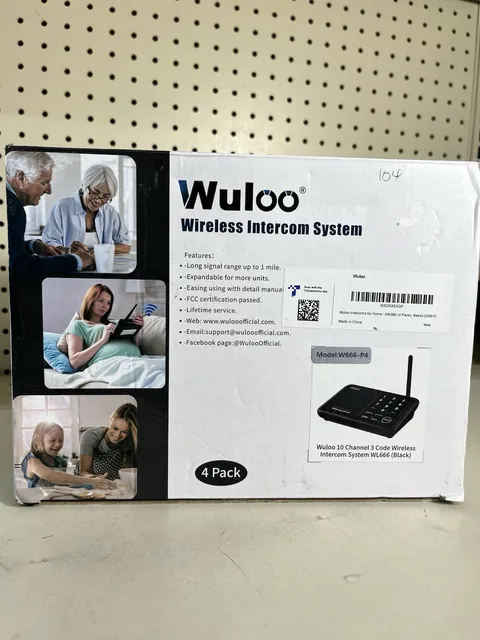Wuloo WL666 Wireless Intercoms System - Black