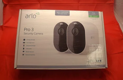 Arlo Pro 3 Wireless 2 Camera System 2K HDR 2 Way Audio Indoor/Outdoor - White