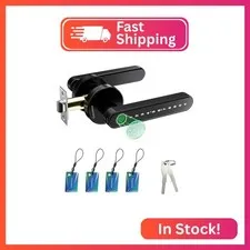 Evanshow Fingerprint Door Lock Biometric Door Knob with Keypad Keyless Entry, Do