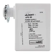 SENSOR SWITCH NPS-80 NLIGHT OCCUPANCY SENSOR POWER PACK, 15VDC 80MA, 120/277V