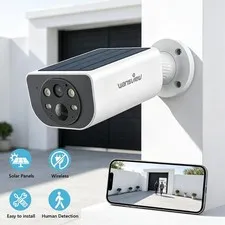 Wansview S1 Security Camera Solar Outdoor Wireless 2K Color Night Vision WiFi