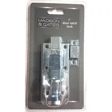 Madison & Gates 4" Door Latch Lock – Barrel Bolt (Hardware Included)