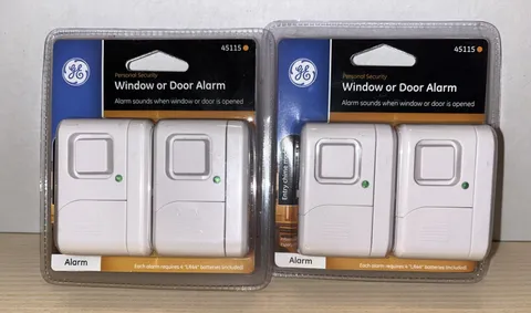 Lot of 2 GE Window/Door Alarms/ 2 Pack 120db /Model 45115/ *NEW*