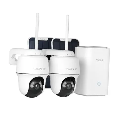 Argus PT Ultra 4K Solar Security Camera Outdoor System 2 Pack | 2-Cam Kit