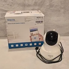 Tenvis AE8312 Wireless Network IP Camera White Pan Tilt Night Vision 720p HD