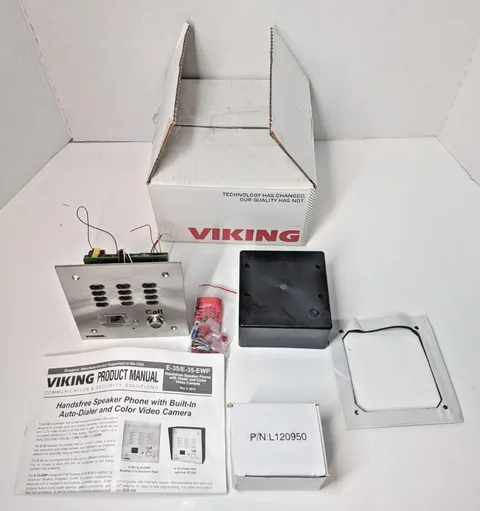 Viking E-35-EWP Stainless Steel Video Entry Phone Handsfree Weather Resistant