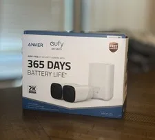ANKER EUFY SECURITY 2 CAMERA KIT, eufyCam2, 1080P, 365 Day Battery T81141D1 New