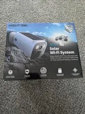 Night Owl 2K 64GB Hub Recorder Security System w/ 3 Battery Solar Cameras
