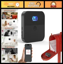 Smart Wireless Mailbox Chime Sensor | WiFi Mail Alert System with LED & Sound No