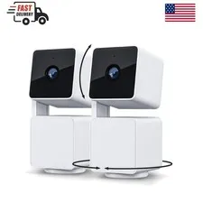 AI-Powered 1080p Smart Home Security Camera Set with Color Night Vision - 2-Pack