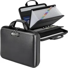 Fireproof Waterproof Document Box File Organizer Lock Safe Passport Card Holder