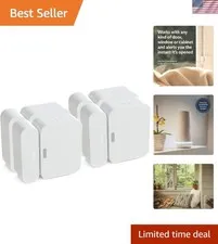 Smart Home Entry Sensor Set of 4 - Instant Alerts & Custom Notifications