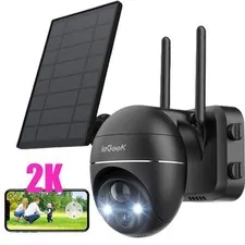 ieGeek Outdoor 2K Wireless Solar Security Camera Home 360° PTZ Battery CCTV