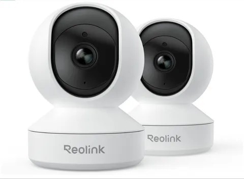 REOLINK Home Security Camera System E1 (2 Pack) Smart Human/Pet Detection 4MP HD