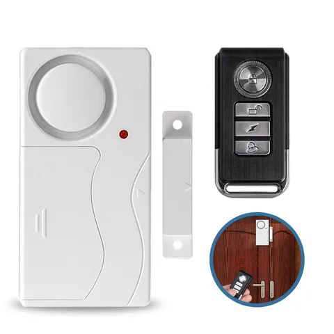 Window Door Magnetic Sensor Alarm with Wireless Remote Control 105dB Super Loud