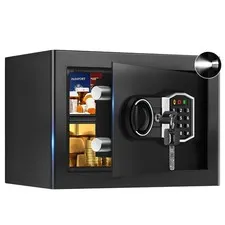0.8 Cu ft Small Safes for Home Use, Digital Security Home Safe Box with Progr...
