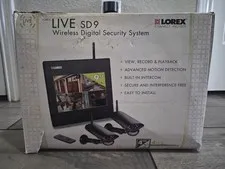 Lorex Live SD9 Wireless Digital Security System 2 Cameras & Monitor New Open Box