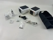 Lot Of 2 Eufy Security Solo Cam S40 2K Wireless Security Camera (T8124) White